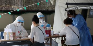 S. Korea reports 35 new virus cases, number down for 4th straight day