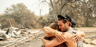 Fire crews make progress battling historic California blazes