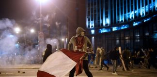 Peru sees more demos, first protester killed