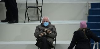 Bundled-up Bernie: ‘anti-fashion’ Sanders sparks inauguration meme storm