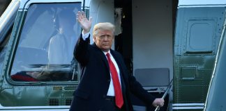Trump leaves White House, skipping Biden inauguration